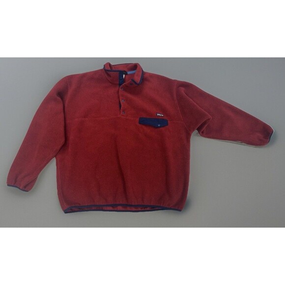 Patagonia Synchilla Snap-t Fleece Jacket Mens Size XL Red Outdoors Winter 2010s - Picture 1 of 8